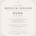 Medium session (up to 4 hours)