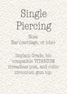 Single Piercing